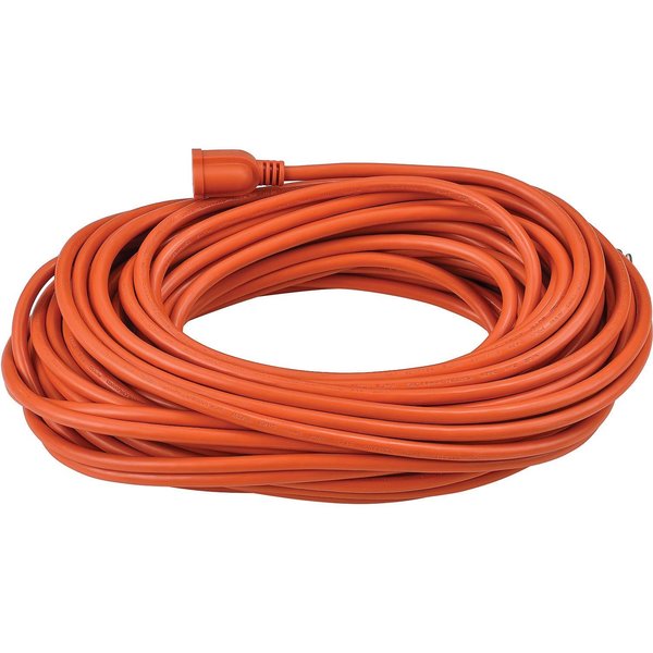 Global Industrial 100 Ft. Outdoor Extension Cord, 14/3 Ga, 13A, Orange 500791